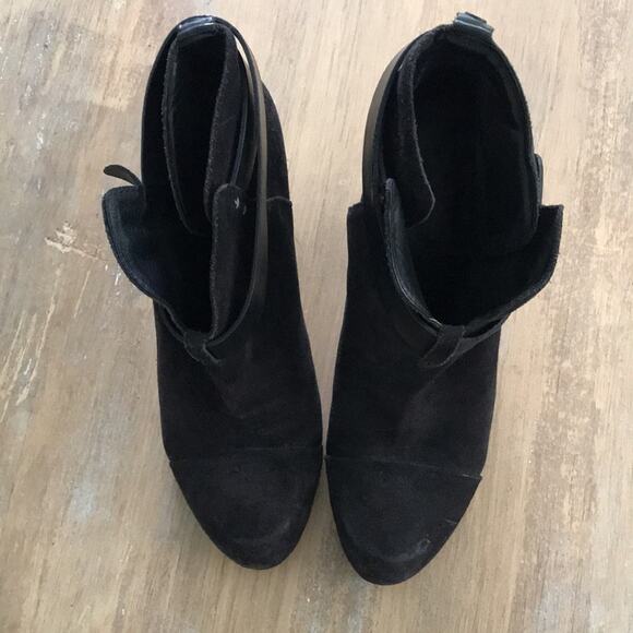 Rag & Bone Harrow Boots black suede 38.5 - Picture 2 of 13